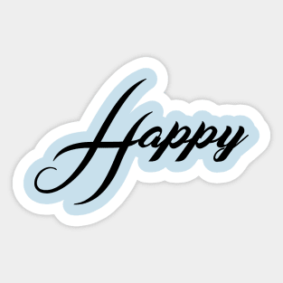 Happy Sticker